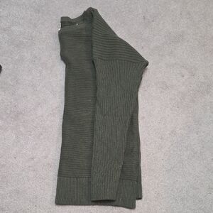 Olive Green Ribbed Women's Sweater